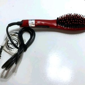 NEW Hair Angel Ceramic Straightening Brush All Hair Types Gentle Straightener